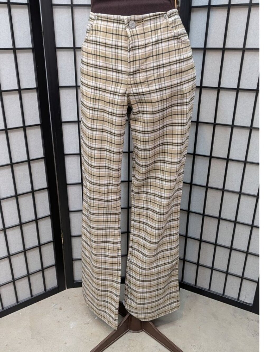 Vintage Z. Cavaricci Stretch Plaid Pants – Juniors Size 9